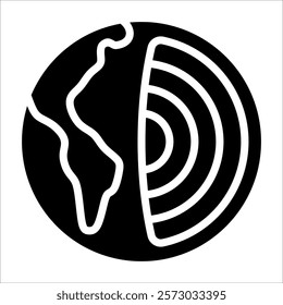 Geophysics Icon Element For Design