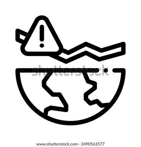 geopolitics icon with style outline