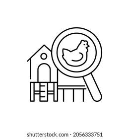 Geoponics color line icon. Isolated vector element. Outline pictogram for web page, mobile app, promo