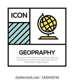 GEOPRAPHY AND ILLUSTRATION ICON CONCEPT