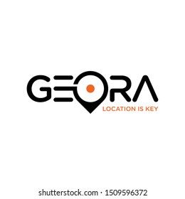 Geora The Location Map Logo Design