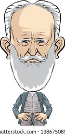 George Bernard Shaw Vectorel Caricature