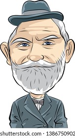 George Bernard Shaw Vectorel Caricature