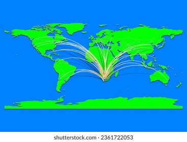 George, South Africa map - Concept map for George, South Africa on World map. Suitable for export concepts. File is suitable for digital editing and prints of all sizes.