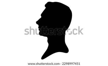 George VI silhouette, high quality vector