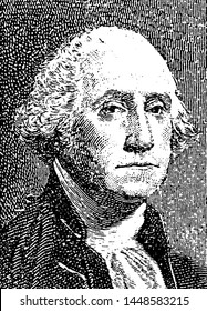 George Washington, vintage engraved illustration