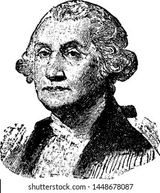 George Washington, vintage engraved illustration