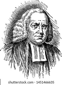 George Whitefield, Vintage Engraved Illustration