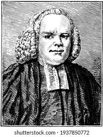 George Whitefield, Vintage Engraved Illustration