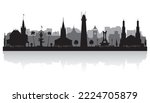Georgetown Guyana city skyline vector silhouette illustration
