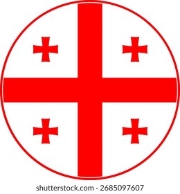 Bandeira Círculo da Geórgia, Ícone Bandeira da Geórgia