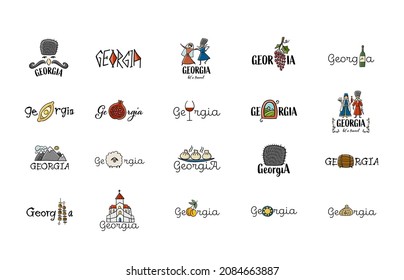 Georgia Country. Collection of design logo