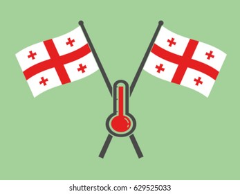 Georgia Emblem Hot Temperature