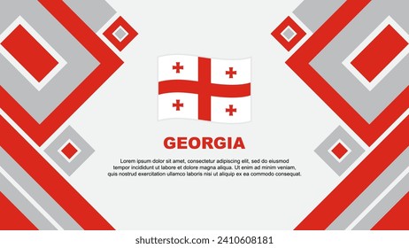 Georgia Flag Abstract Background Design Template. Georgia Independence Day Banner Wallpaper Vector Illustration. Georgia Cartoon