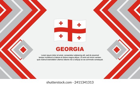 Georgia Flag Abstract Background Design Template. Georgia Independence Day Banner Wallpaper Vector Illustration. Georgia Design