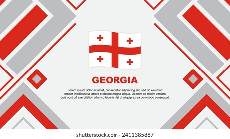 Georgia Flag Abstract Background Design Template. Georgia Independence Day Banner Wallpaper Vector Illustration. Georgia Flag