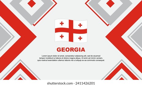 Georgia Flag Abstract Background Design Template. Georgia Independence Day Banner Wallpaper Vector Illustration. Georgia Independence Day svg