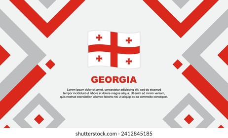 Georgia Flag Abstract Background Design Template. Georgia Independence Day Banner Wallpaper Vector Illustration. Georgia Template