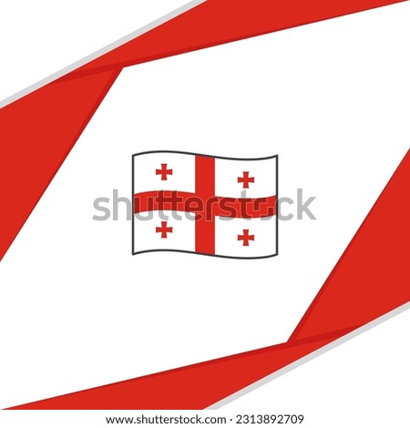Georgia Flag Abstract Background Design Template. Georgia Independence Day Banner Social Media Post. Georgia