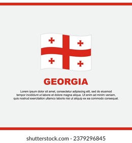 Georgia Flag Background Design Template. Georgia Independence Day Banner Social Media Post. Georgia Design svg