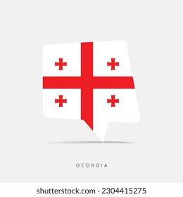 Georgia flag bubble chat icon