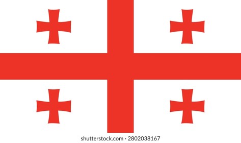 Georgia, Georgia flag, flags of the world, red cross, 26 may 1918, flag design, Georgian flag, independence day, caucasus,