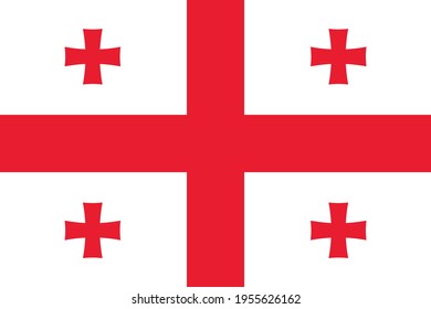 BANDERA GEORGIA DE MI COLECCIÓN DE VECTORES