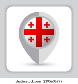 Georgia Flag Pin Map Icon
