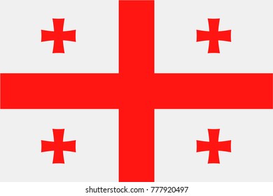 Georgia Flag Vector Icon - Illustration