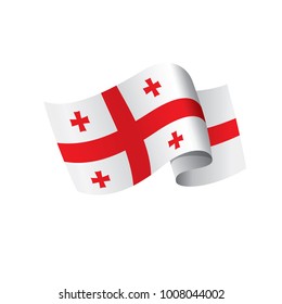 Georgia flag, vector illustration
