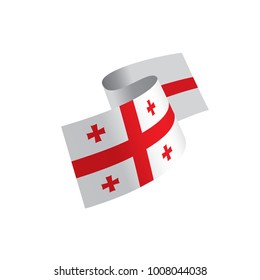 Georgia flag, vector illustration