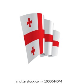 Georgia flag, vector illustration