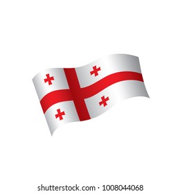 Georgia flag, vector illustration