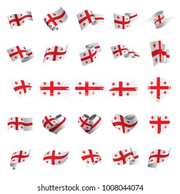 Georgia flag, vector illustration
