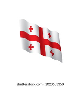 Georgia flag, vector illustration
