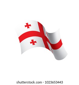 Georgia flag, vector illustration