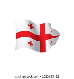 Georgia flag, vector illustration