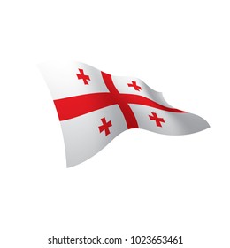 Georgia flag, vector illustration