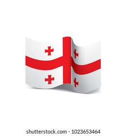 Georgia flag, vector illustration