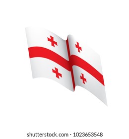 Georgia flag, vector illustration