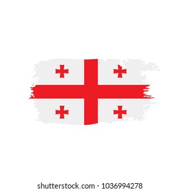 Georgia flag, vector illustration