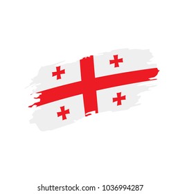 Georgia flag, vector illustration
