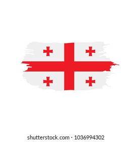 Georgia flag, vector illustration