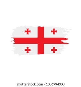 Georgia flag, vector illustration