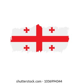 Georgia flag, vector illustration