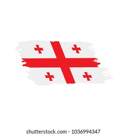 Georgia flag, vector illustration