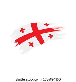 Georgia flag, vector illustration