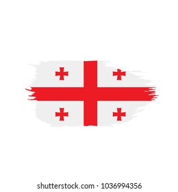 Georgia flag, vector illustration
