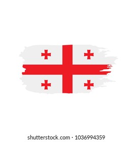 Georgia flag, vector illustration