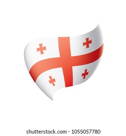Georgia flag, vector illustration